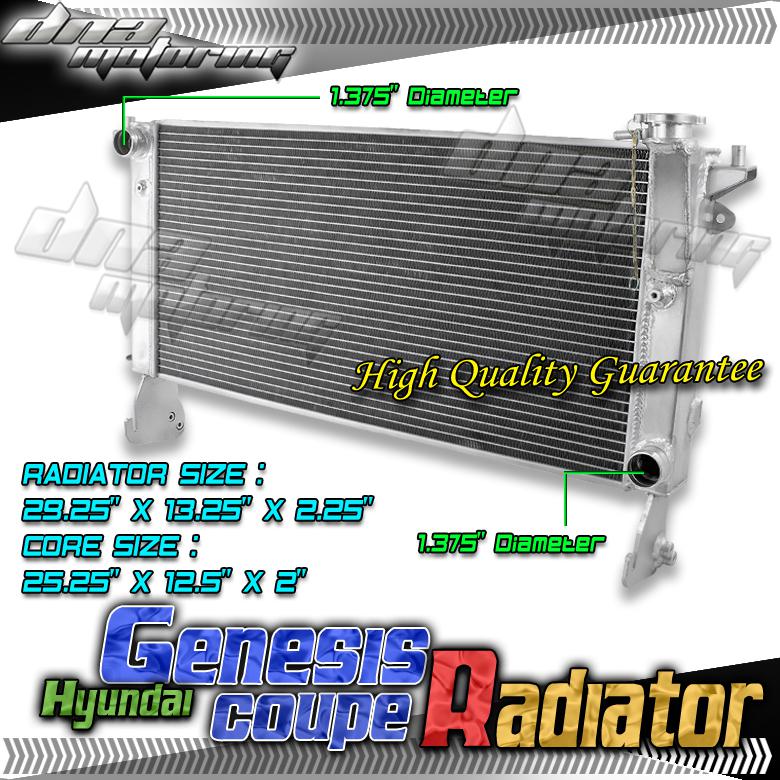 Dual core full aluminum racing cooling radiator performance 09-11 2.0t turbo 