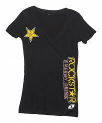 New from rockstar one industries the womens racine tshirt black small