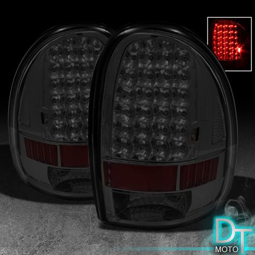 Smoke 96-00 caravan voyager 98-03 durango full led tail lights lamps smoked