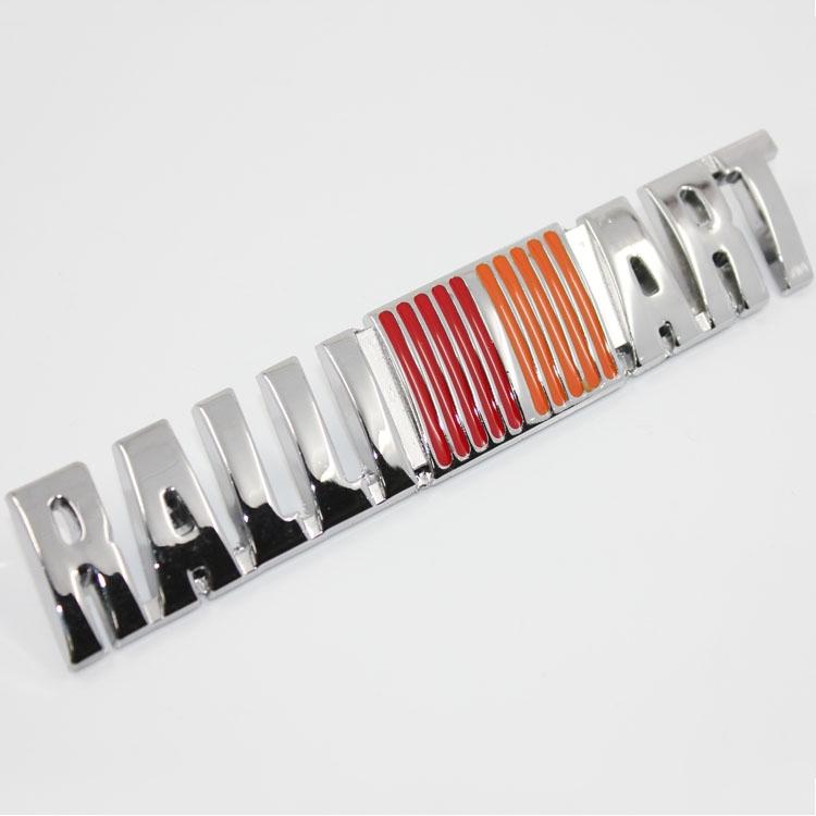 Metal ralliart front emblemsport grille grill badge emblem tuning for mitsubishi