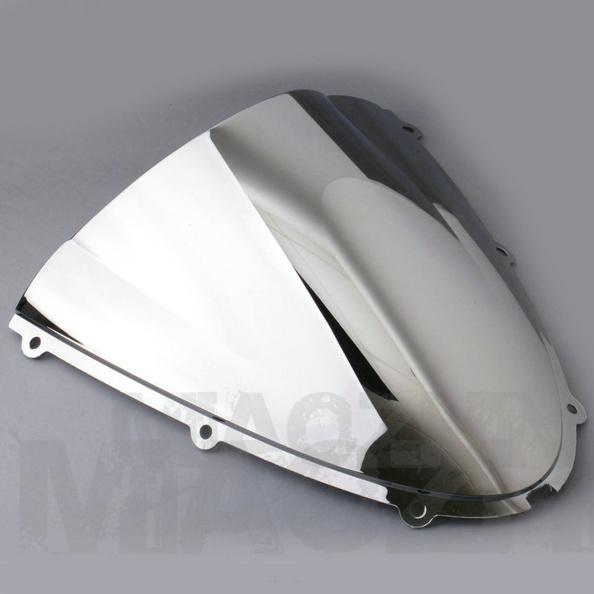 Chrome windscreen windshield screen protecter for kawasaki zx-6r zx6r 2005-2008