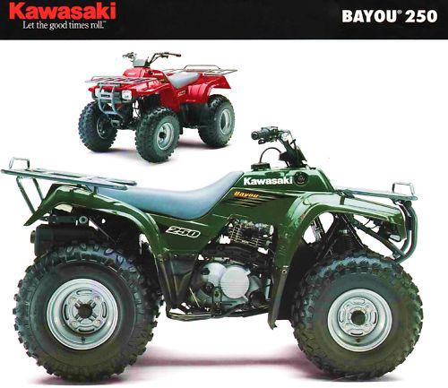 2002 kawasaki bayou 250 atv factory brochure--bayou 250