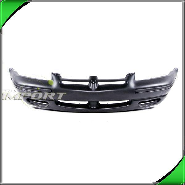 95-96 stratus front bumper cover replacement plastic primed paint-ready w/o fog