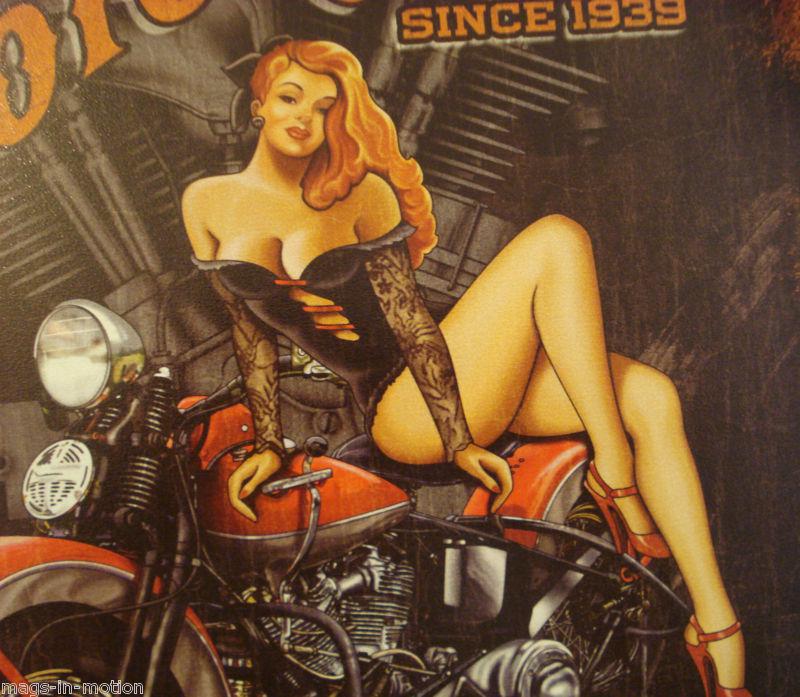 *usa metal sign* motor head garage *ships worldwide*