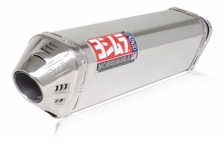 Yoshimura trc dual slip-on - stainless steel mufflers - ss end caps  1118275