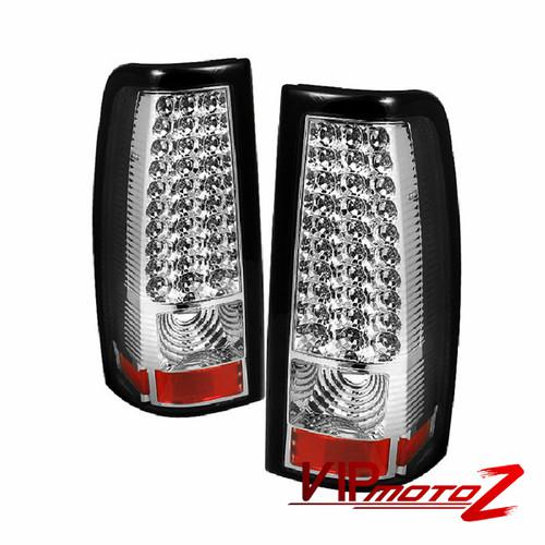 Chrome left+right led brake signal smd tail light lamp 2003-2006 chevy silverado