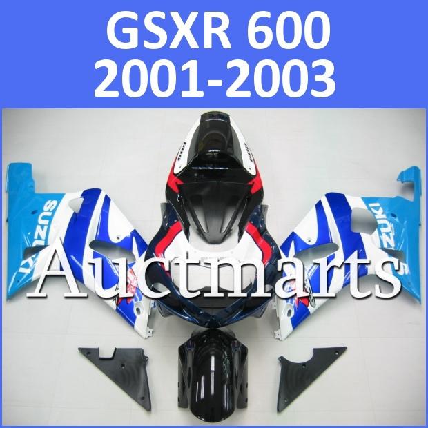 Fit suzuki 01 02 03 gsxr 600 gsx-r600 2001 2002 2003 fairing k1 bodywork a23 d13