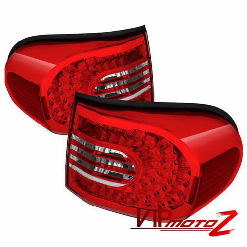 2007-2011 toyota fj-cruiser red/clear led tail lamps lh+rh replacement assembly