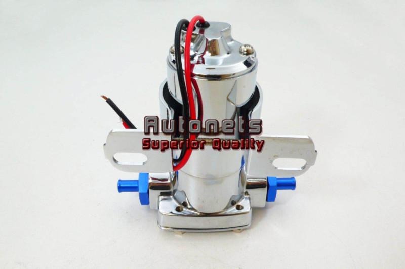 Universal fit chromed aluminum 120 gph electronic fuel pump hot rat rod