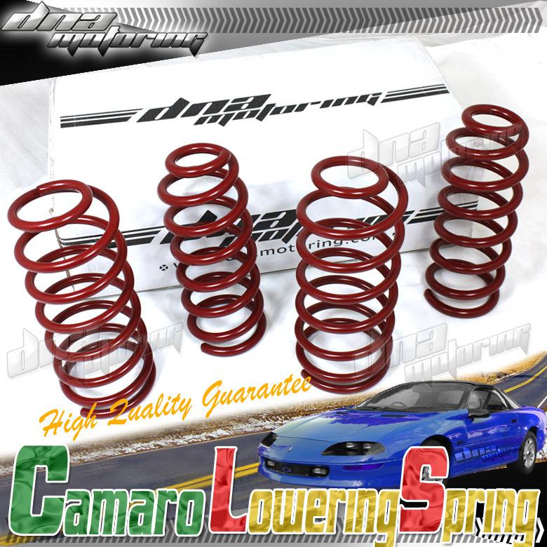 Camaro 93-02 1.5" drop suspension red lowering spring/springs f-450lb r-250lb