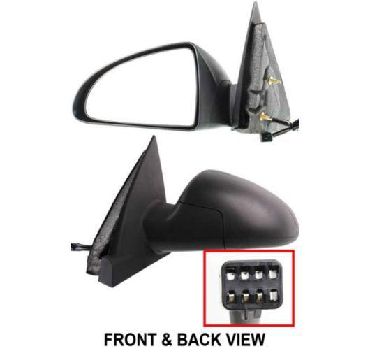 04-08 chevy malibu black folding power side view door mirror driver left lh