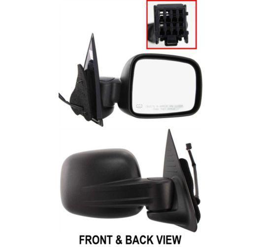 02-07 jeep liberty heated power folding door mirror right passenger side