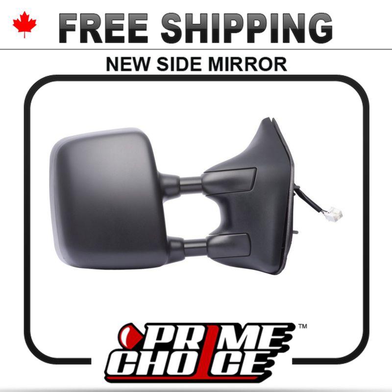 Power heated manual folding black towing passenger side mirror for nissan titan