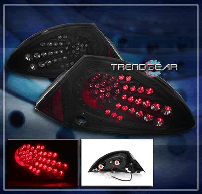 00 01 02 mitsubishi eclipse led altezza tail brake light lamp jdm black/smoke rs