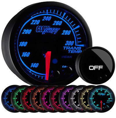 Diesel truck glowshift elite 10 series transmission temperature gauge black