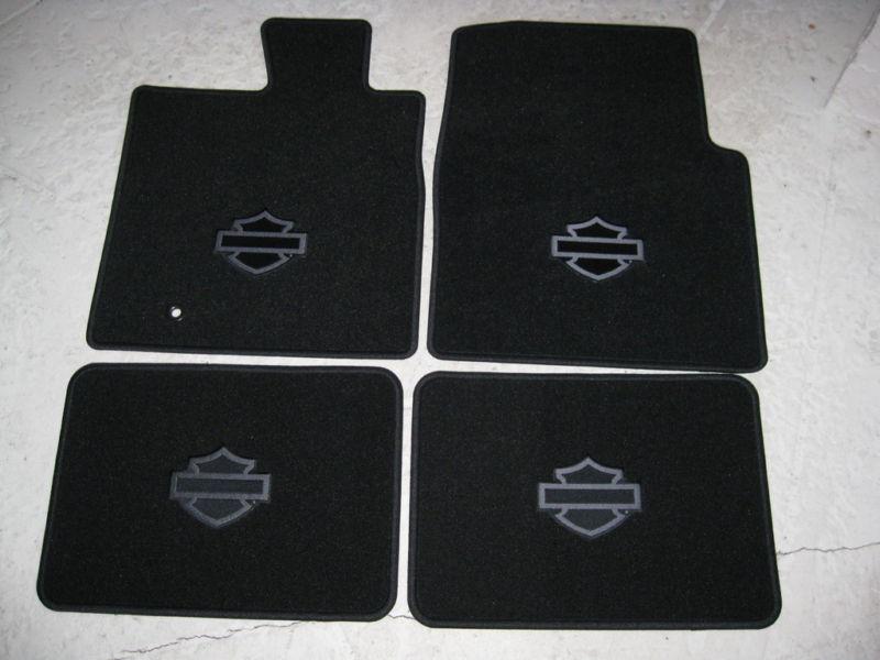 2008 2009 ford f-150 harley davidson carpeted floor mats 4 piece set 