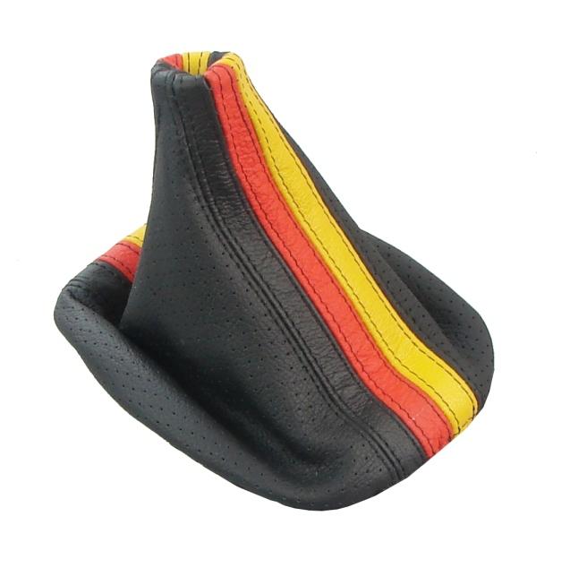 Vw golf jetta italian leather shift boot gaiter german flag gti gli r32 mk4  new