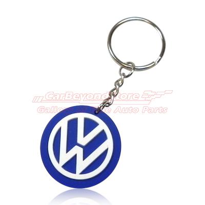 Volkswagen pvc logo key chain, key ring, new licensed product of vw + free gift