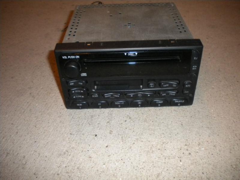 1998+ ford lincoln mercury cd cassette player radio stereo 1f2f-18c868-aa