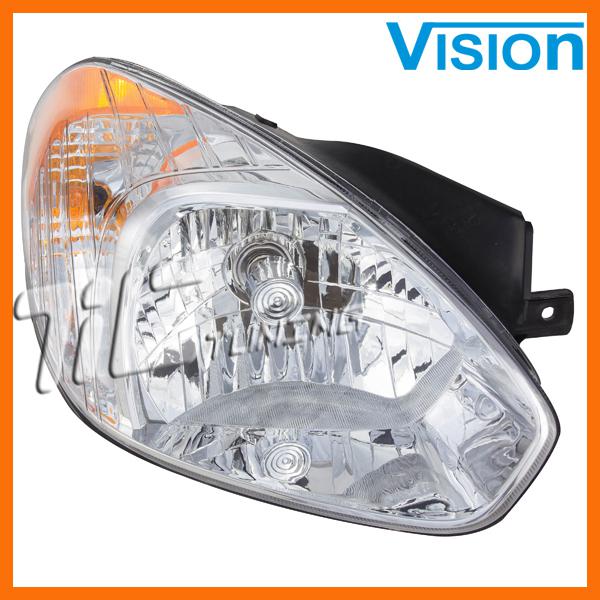 Right head light fits 2007-2011 hyundai accent passenger side headlamp 4/5dr rh