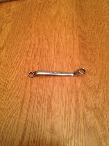 Snap on- 5/16" x 3/8" wrench,box,short,60° offset,vintage,12-point,part# xso1012