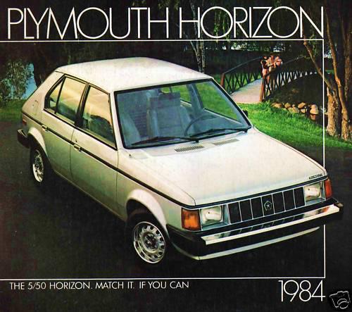 1984 plymouth horizon factory brochure-horizon se