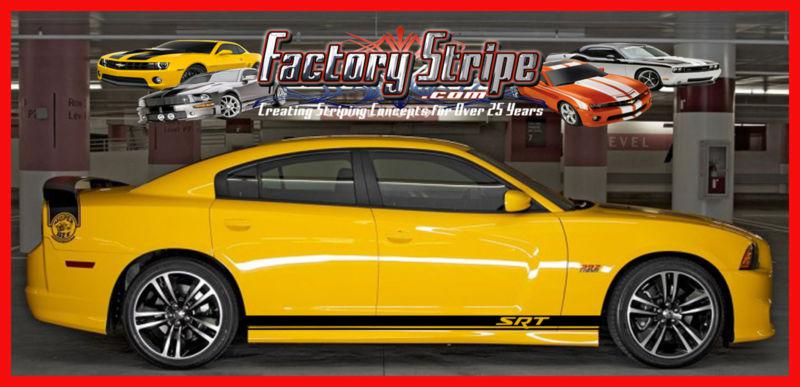 Dodge charger srt rocker panel decal factory stripe 2011 2013