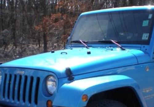 Jeep wrangler jk oem hood surf blue color 2007-2014