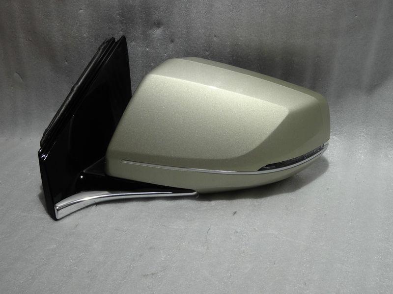 2013 cadillac xts factory lh heated auto dim puddle light turn signal mirror 