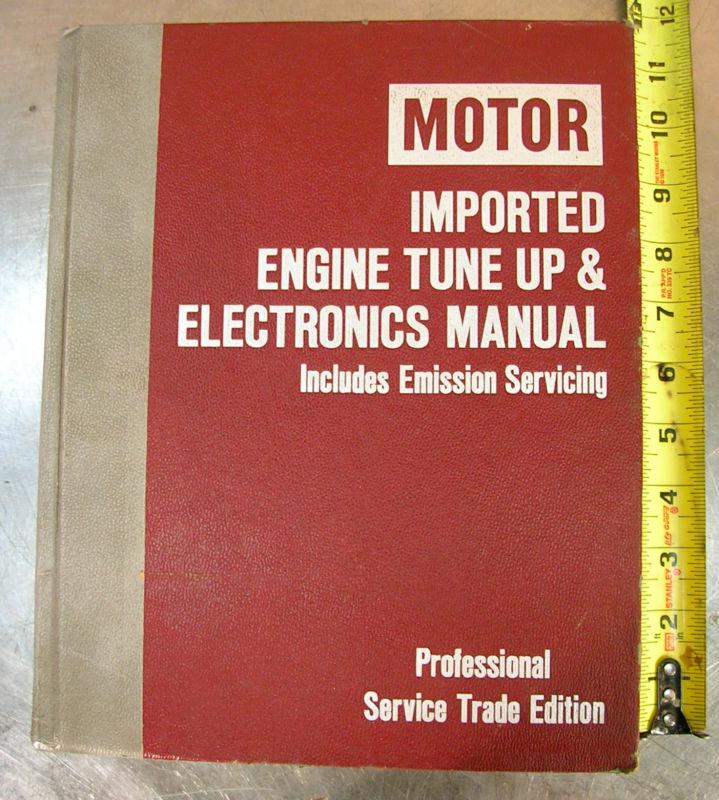 Motor professional service trade edition imported car tune-up manual 1977-1984