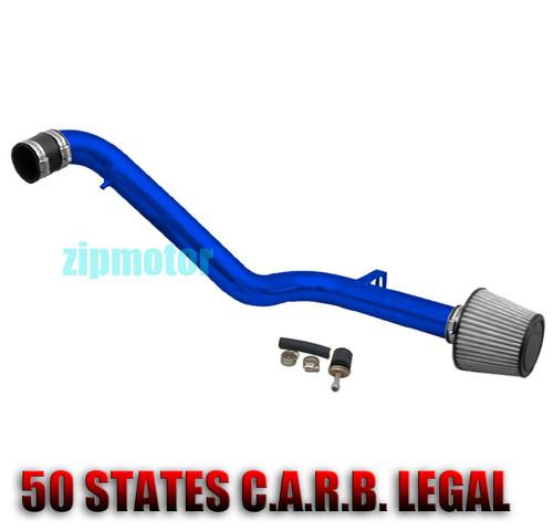 1998-2002 honda accord dx ex lx 4cyl 2.3l cold air intake+filter kit system blue