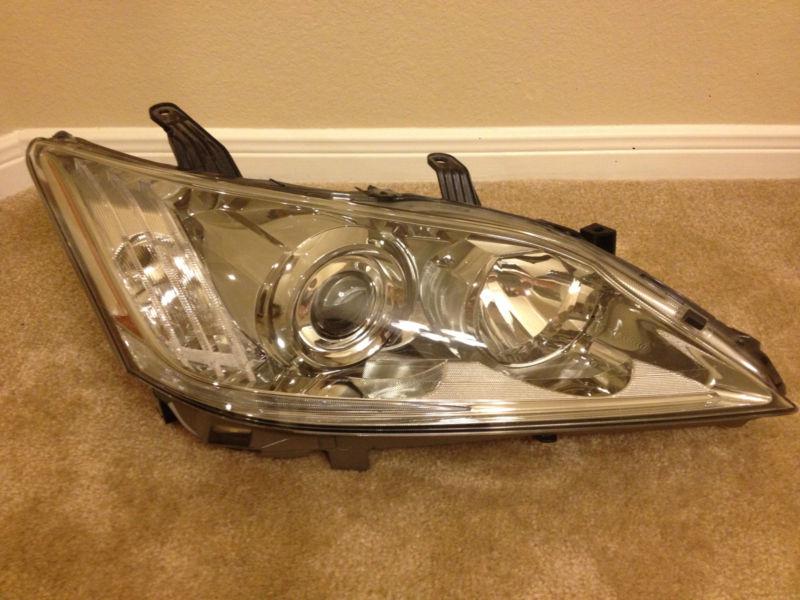 2010-2011 lexus es350 rh passenger side halogen headlight oem iq lens