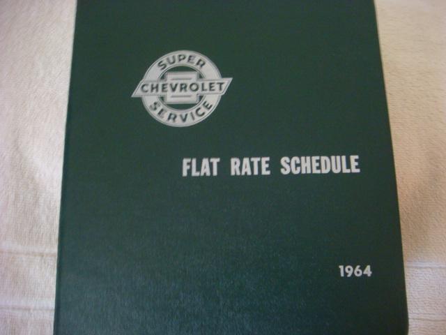 1964 super chevrolet flat rate schedule