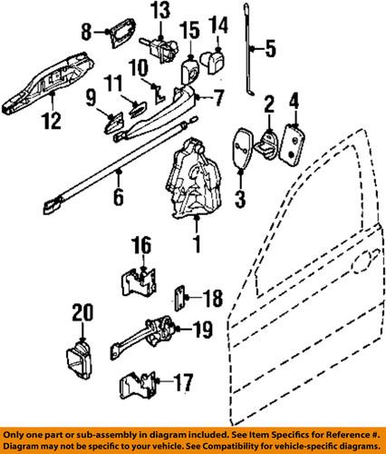 Bmw oem 51217011247 door lock actuator motor/door lock motor