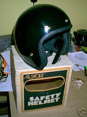 Nos vintage buco all sport black motorcycle helmet