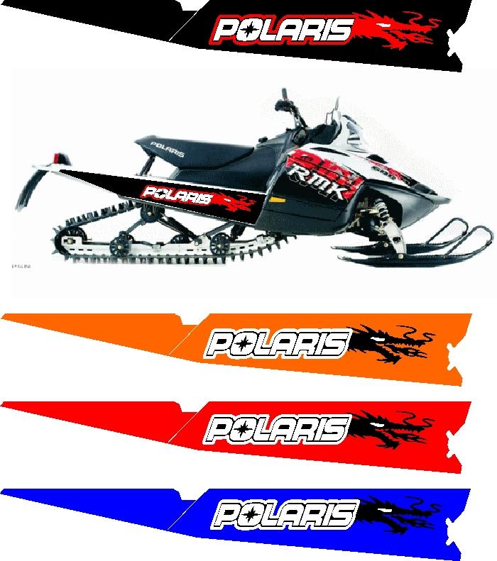 Polaris iq rmk shift dragon 550 600 800 155 163 tunnel decal sticker 3