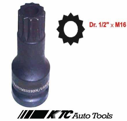 Vw/audi transmission / gearbox socket 1/2 drive m16