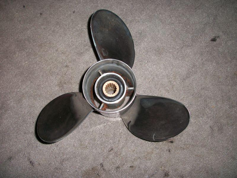 Yamaha stainless outboard prop propeller v4 13 1/5 x 23-k 15 spline bass boat