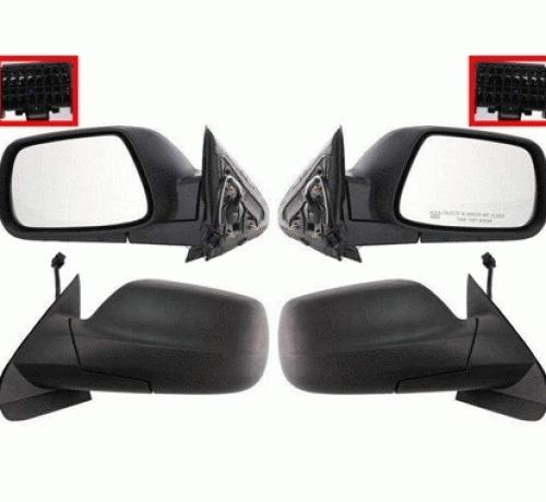 Pair side mirrors jeep grand cherokee 2005-07 heated