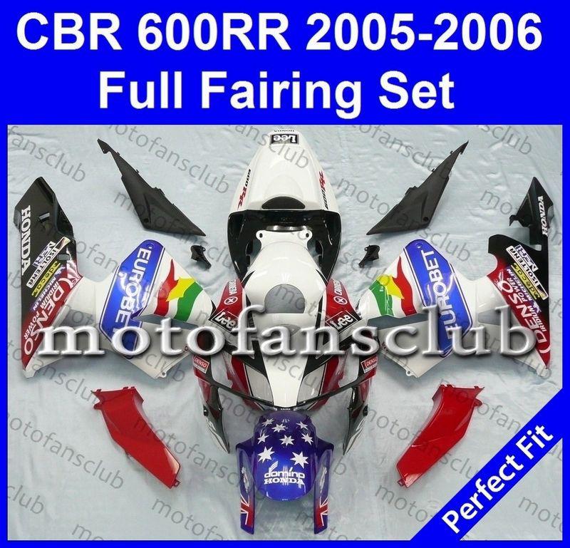 Fit honda cbr600rr 05 06 cbr 600 rr 2005 2006 fairing kit bodywork #24 b