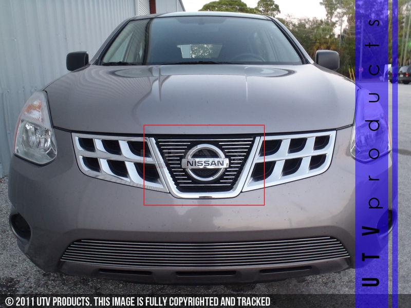 2011 2012 2013 nissan rogue 1pc upper chrome billet grille kit overlay 11 12 13