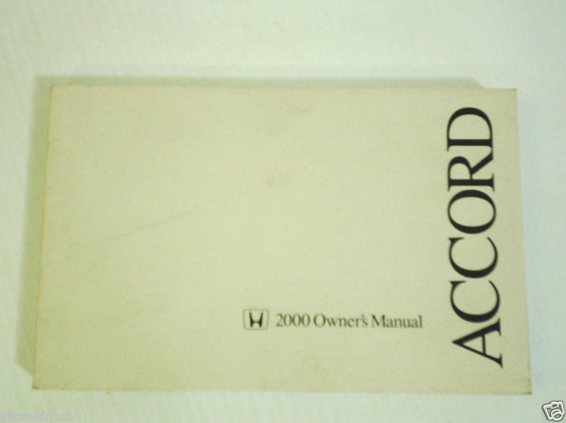 2000 honda accord coupe owners manual owner's guide book oem lx ex v6