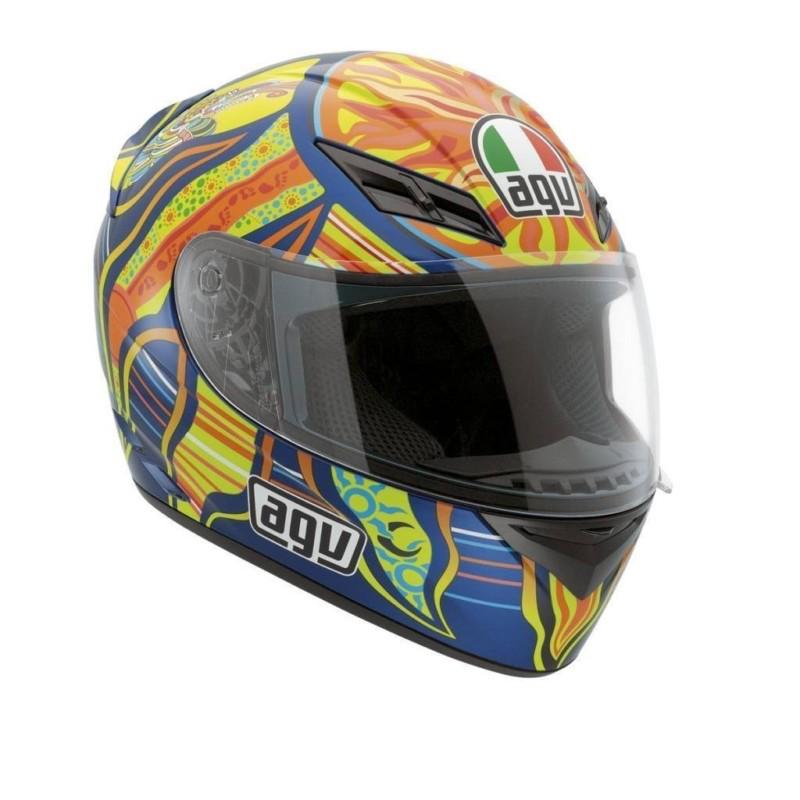 Agv k3 5-continents helmet blue/yellow