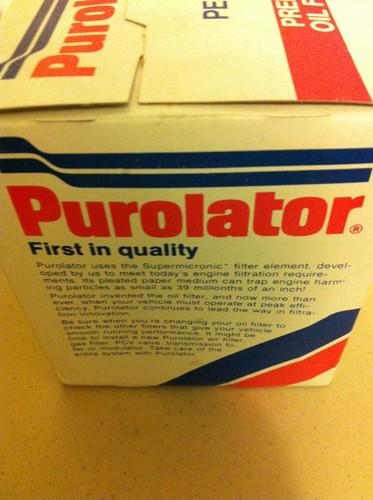 Purolator per-81 oil filter