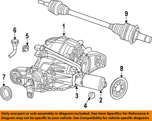 Jeep oem 68084266ab axle housing-motor