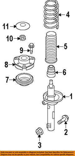 Volkswagen oem n90954802 front suspension-strut bolt