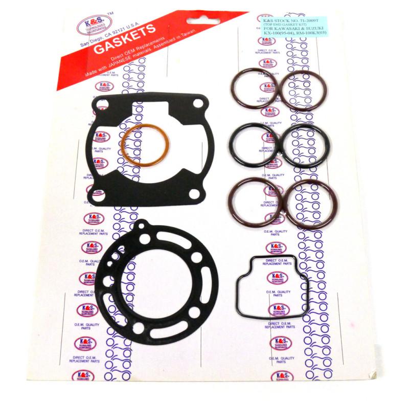 Kawasaki kx 100 kx100 1998-2009 k&s top end upper gasket packing kit set