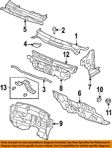 Jeep oem 5115851af cowl-silencer