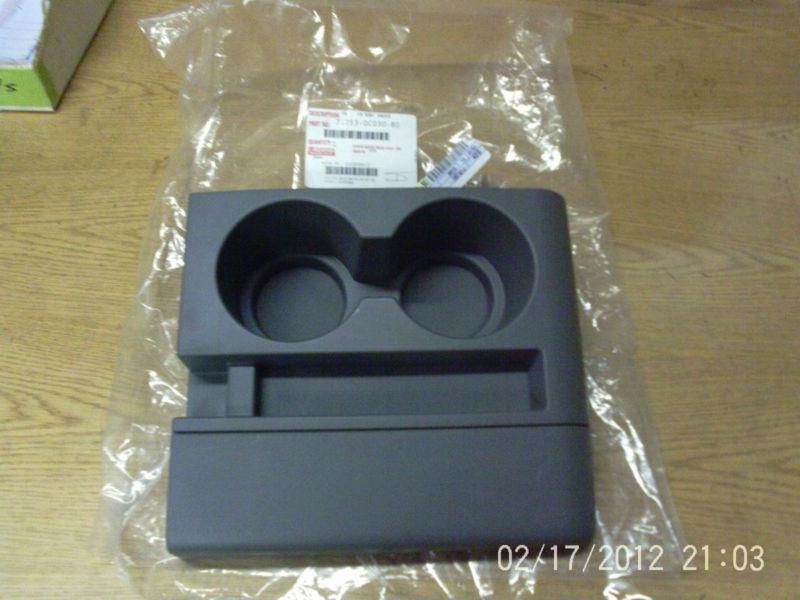 2007-2013 toyota tundra console tray cup holder gray !!! reg cab - double cab