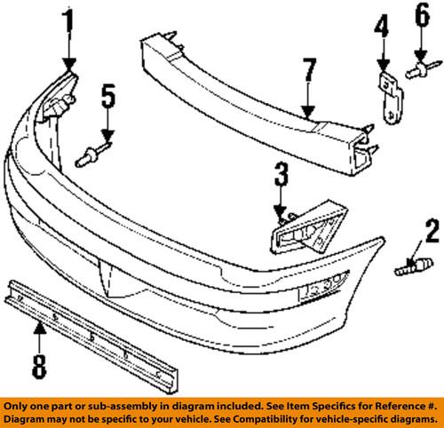 Mopar oem 5263820 front bumper-bumper cover side bracket